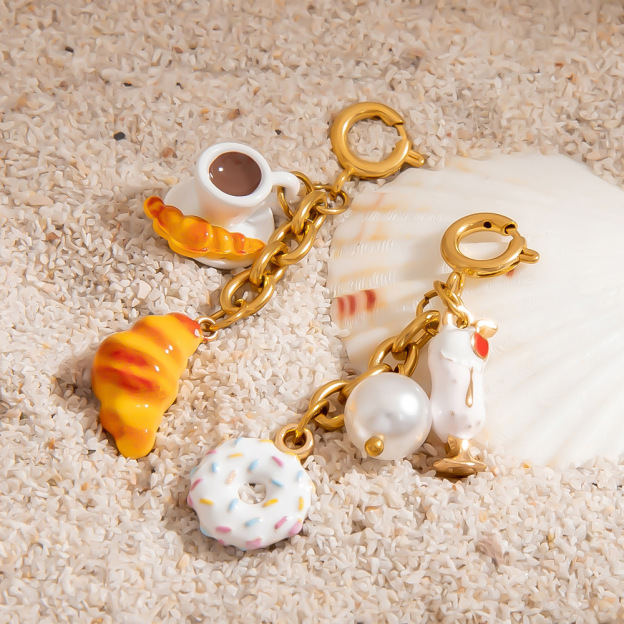 Stainless Steel Bikini Handcrafted Drip Oil Series DIY Pendant