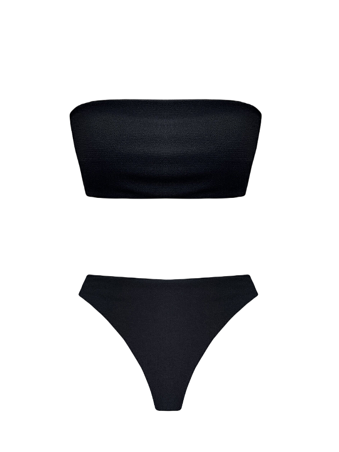 Black Bikini and Circle Maxi Dress