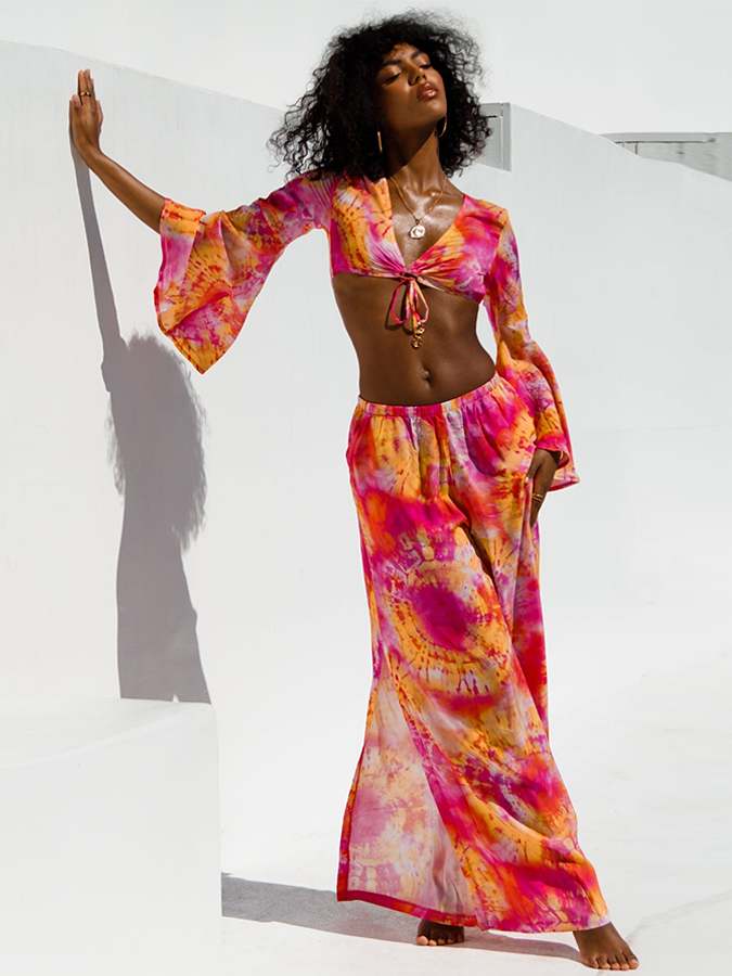 Resort Tie-Dye Printed Swimsuits and Suits