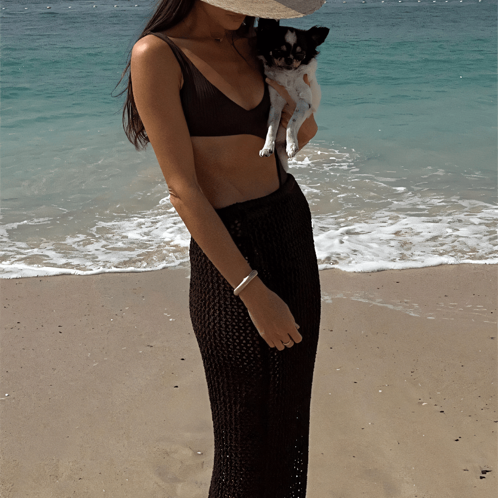 Sexy Vacation Style Beach Bodycon High Waist Skirt