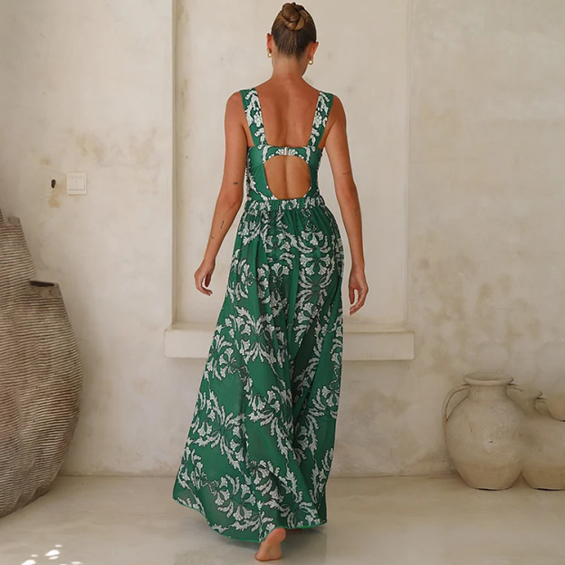 Women's Underwired Shirring Printed One Piece Swimsuit and Skirt