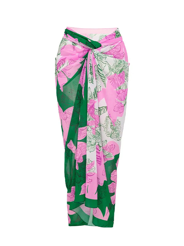 V Neck Printed Swimsuit Set(s)