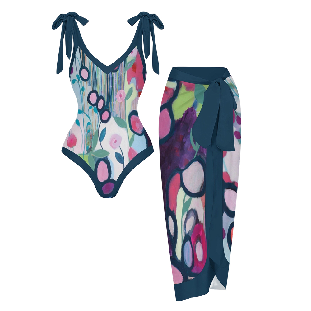 Women's In The Flow Printed One Piece Swimsuits and Cover Ups