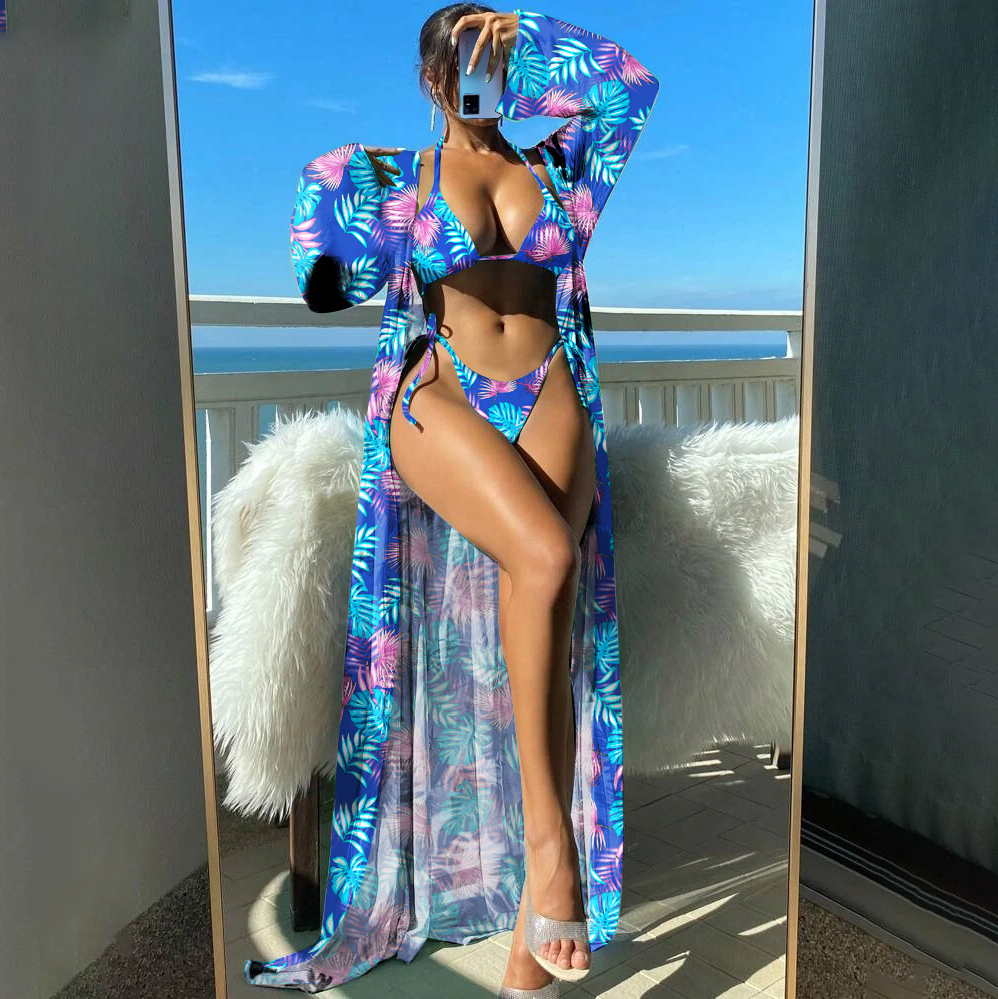 Women's Tropical Print 3 Piece Island Vibes Set