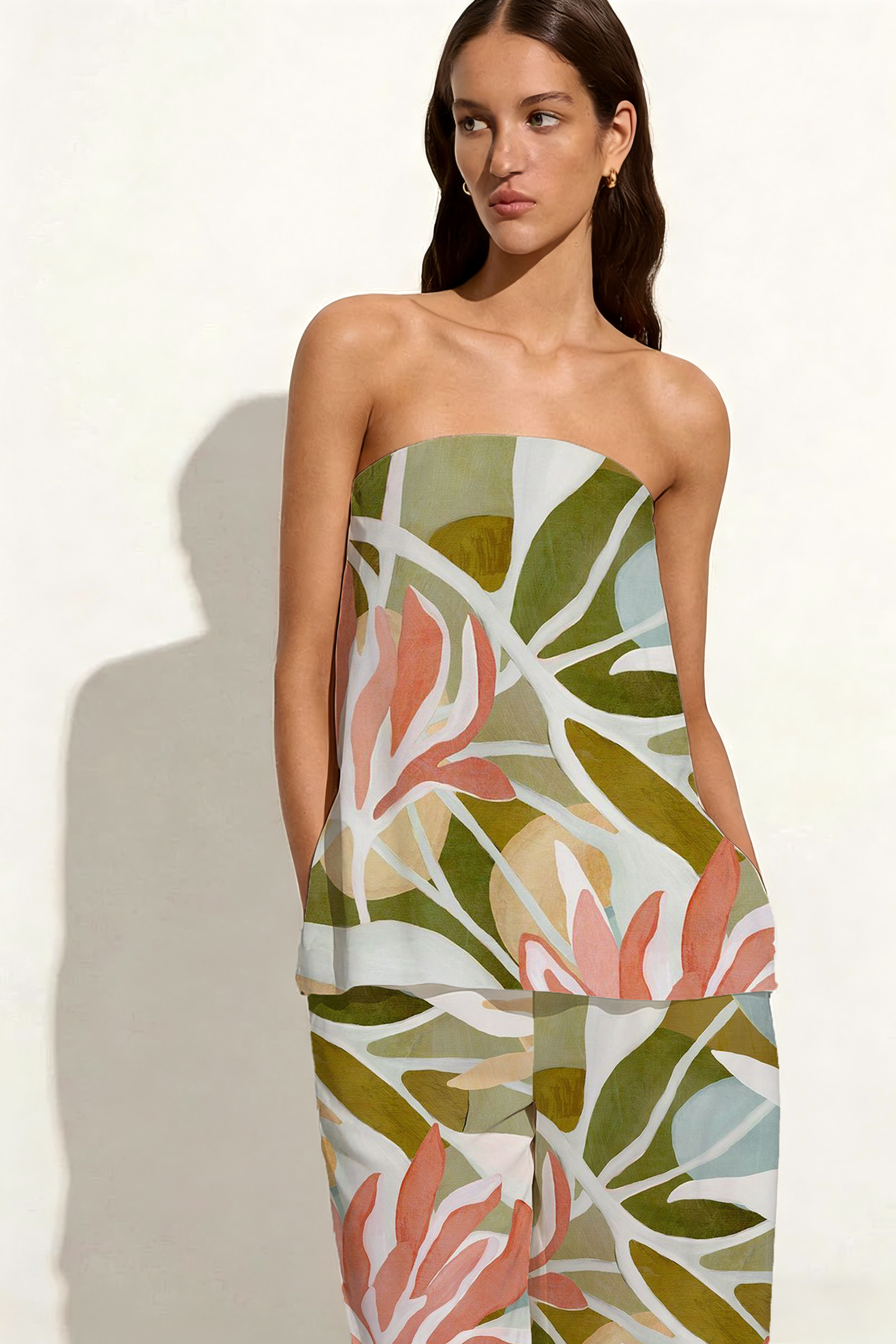 Sage Green & Blush Botanical Leaf Set