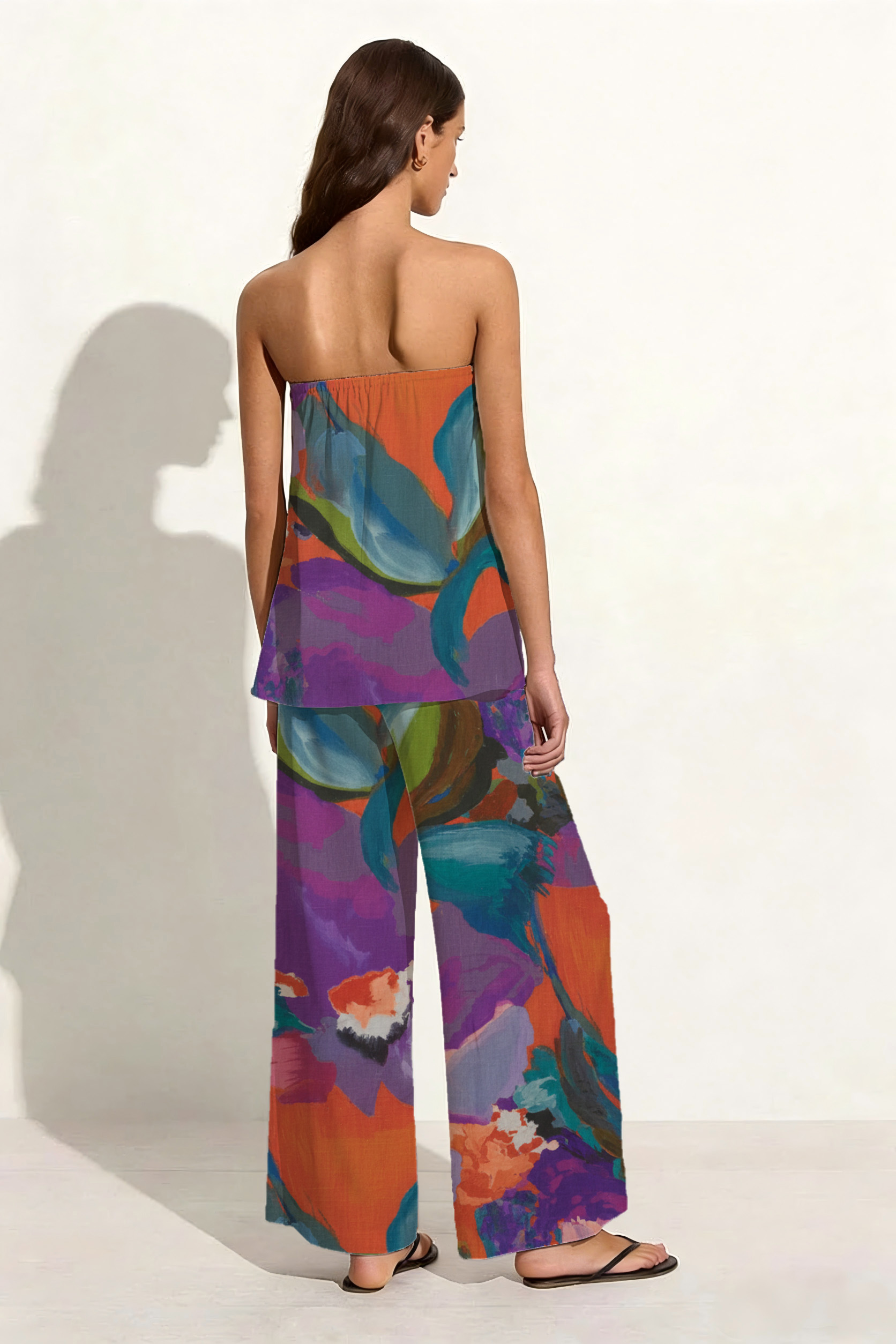 Vibrant Abstract Watercolor Floral Print Set