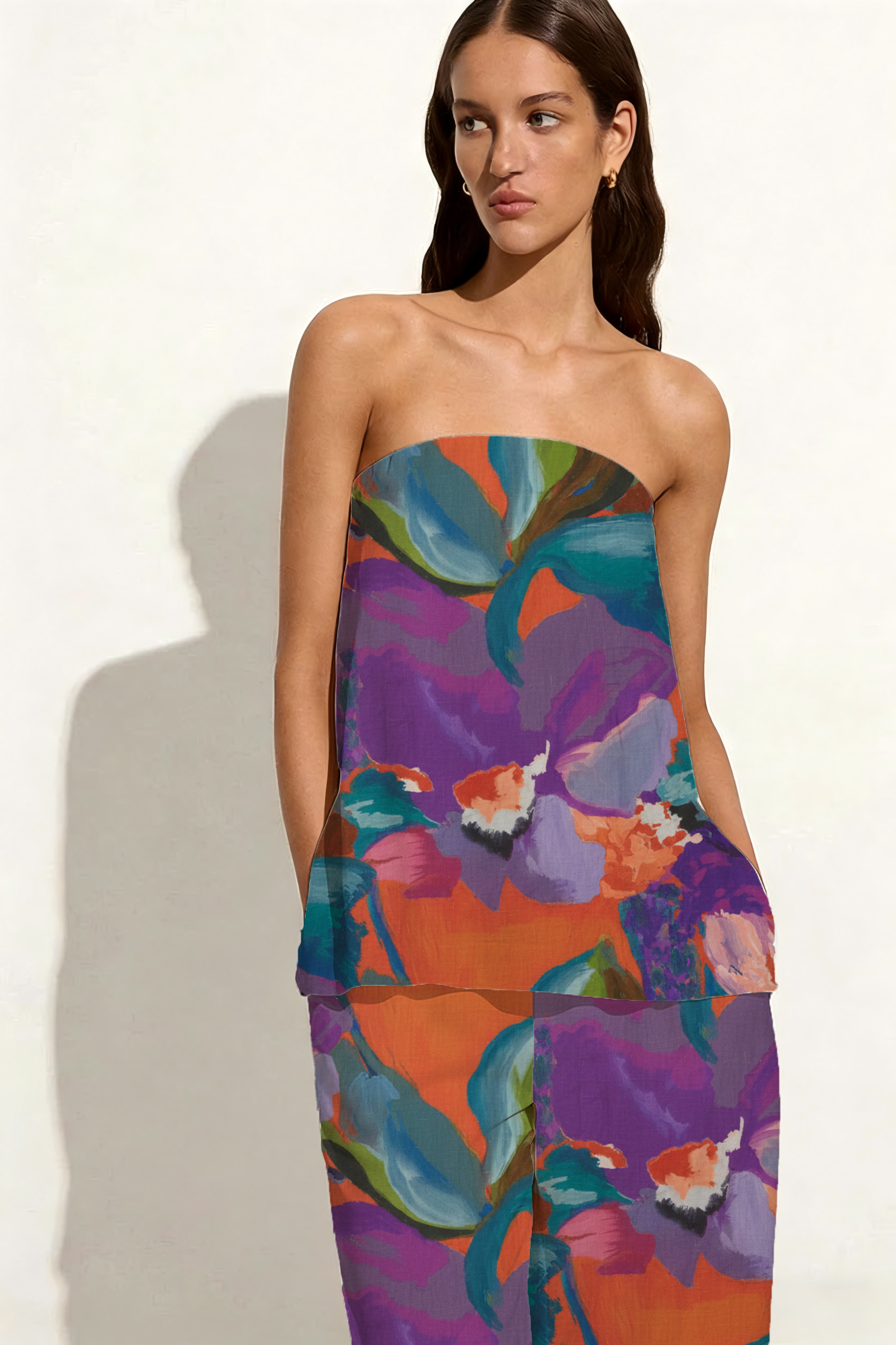 Vibrant Abstract Watercolor Floral Print Set