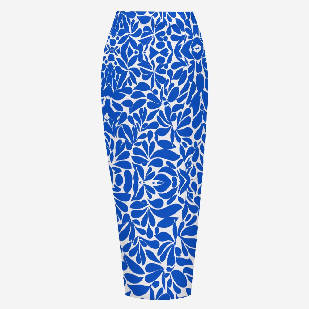 Floral Bow Bow-Tied One-Piece Swimsuit With Matching Sarong