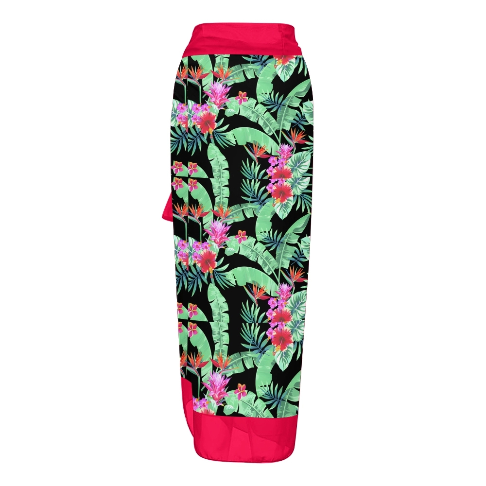 Women's Tropical Floral One Piece Swimsuit Set