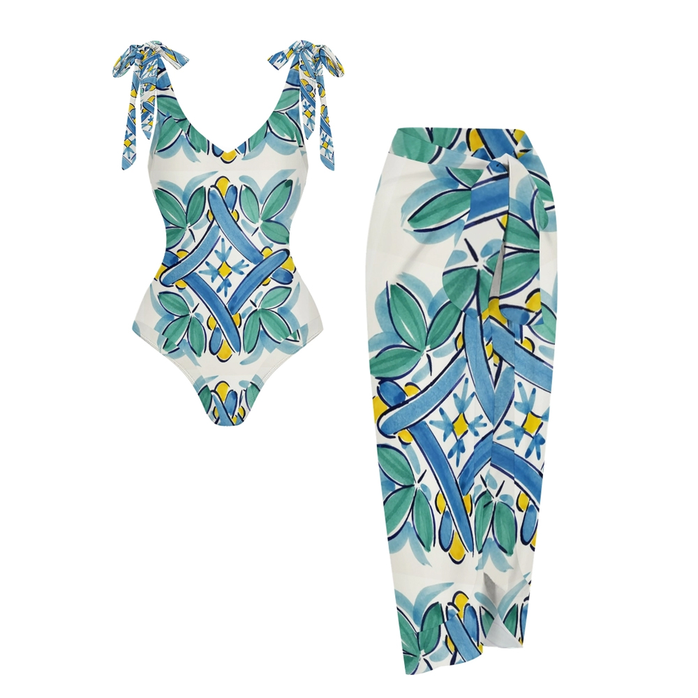 Tropical Leaf One Piece Set
