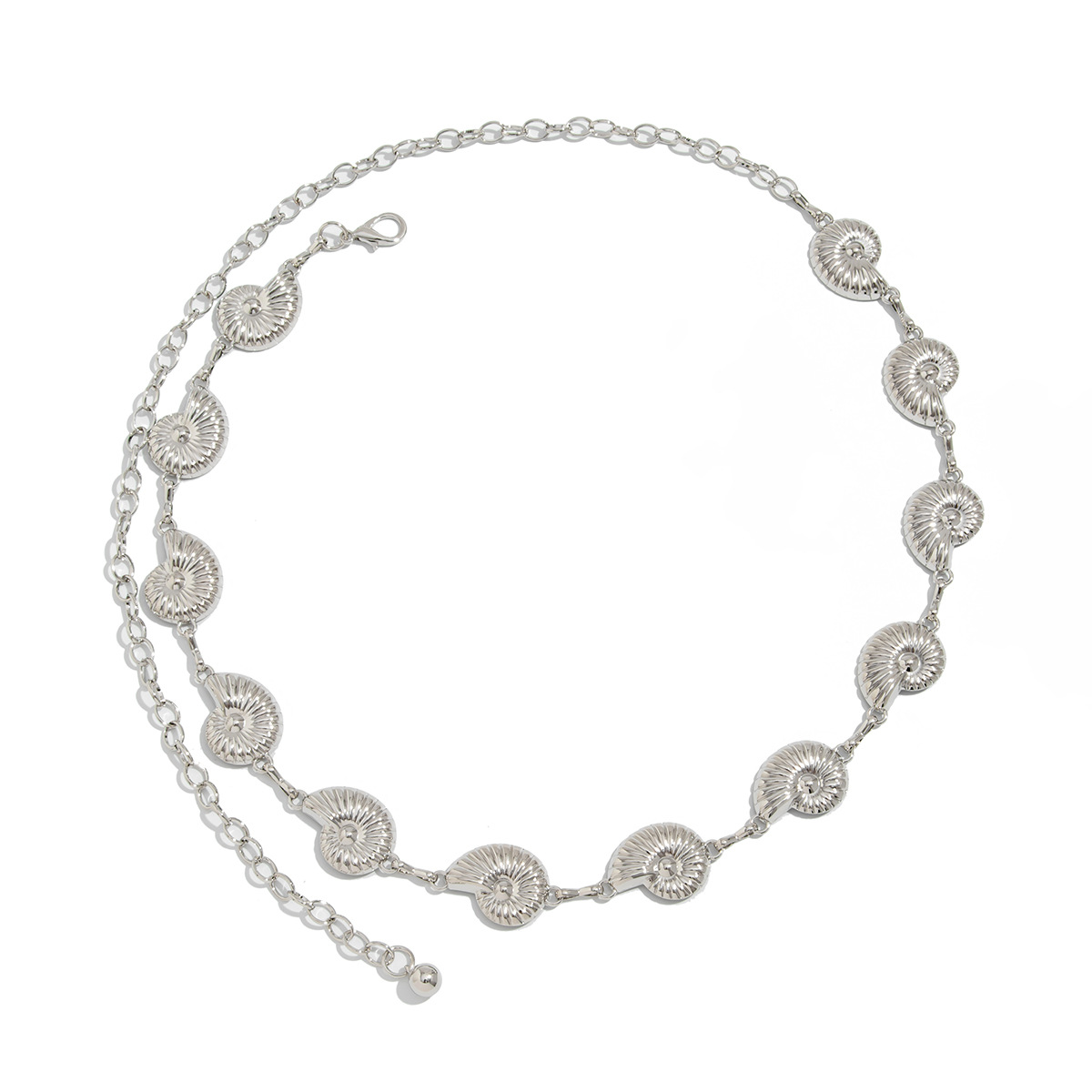 Ocean Style Gold Shell Link Waist Chain Summer Beach Jewelry for Women