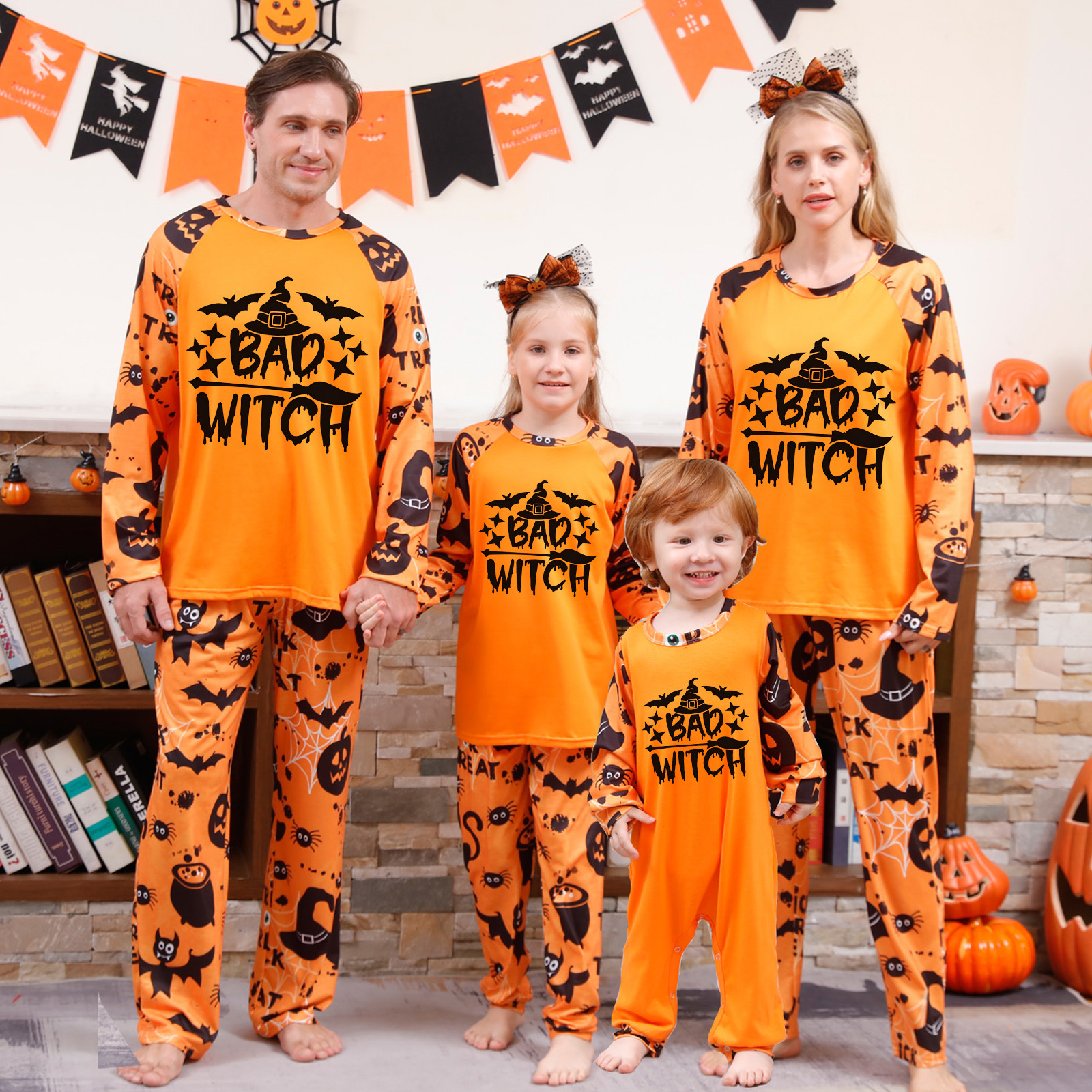 Halloween Family Pajama Print Set