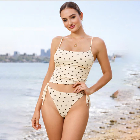 Polka Dot Tankini Set
