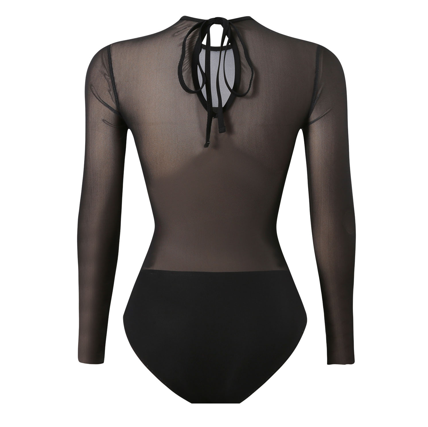 Women's Mesh Swimsuit with Floral Print One-Piece Swimsuit and Matching Maxi Skirt