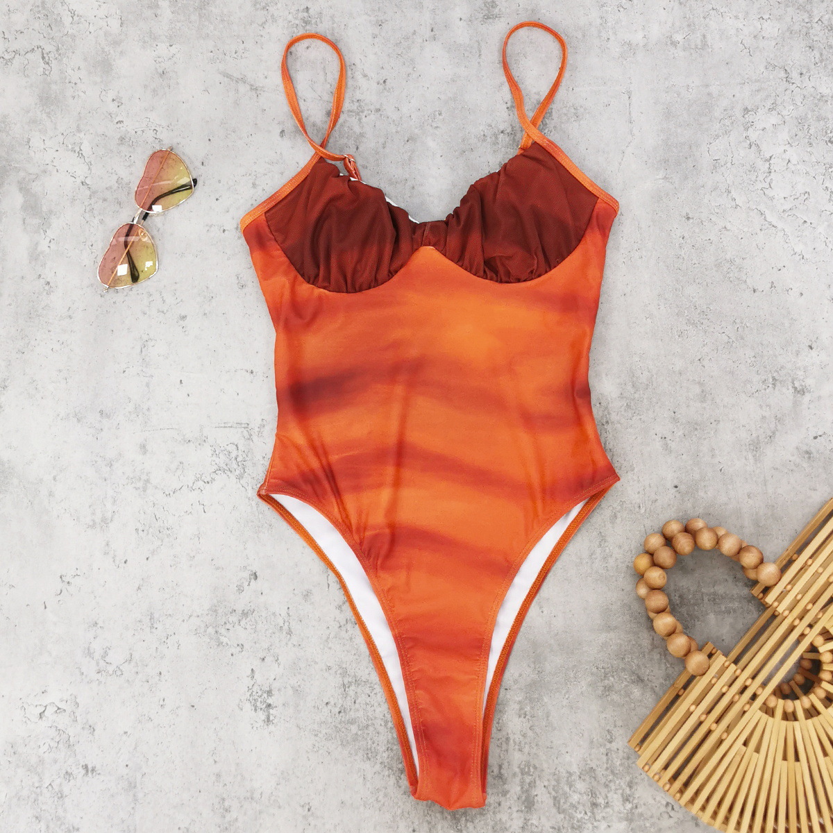 Ombre Print Swimsuit Set