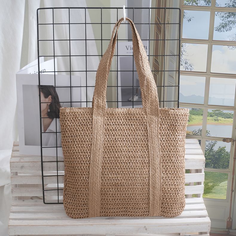 Beach Travel Resort Large Capacity Straw Tote Bag Beach Bag