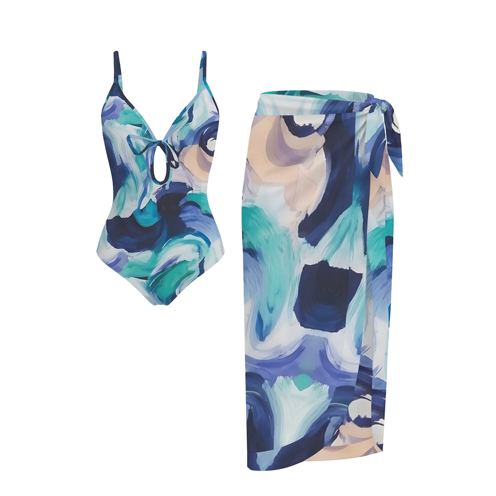 Ocean One-Piece Swimsuit Set