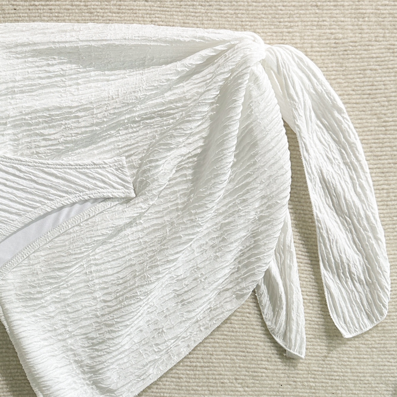 Three-piece Bikini Set with Starfish Accent and Wrap Skirt