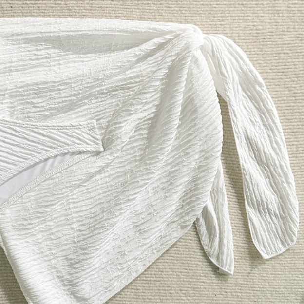 Three-piece Bikini Set with Starfish Accent and Wrap Skirt