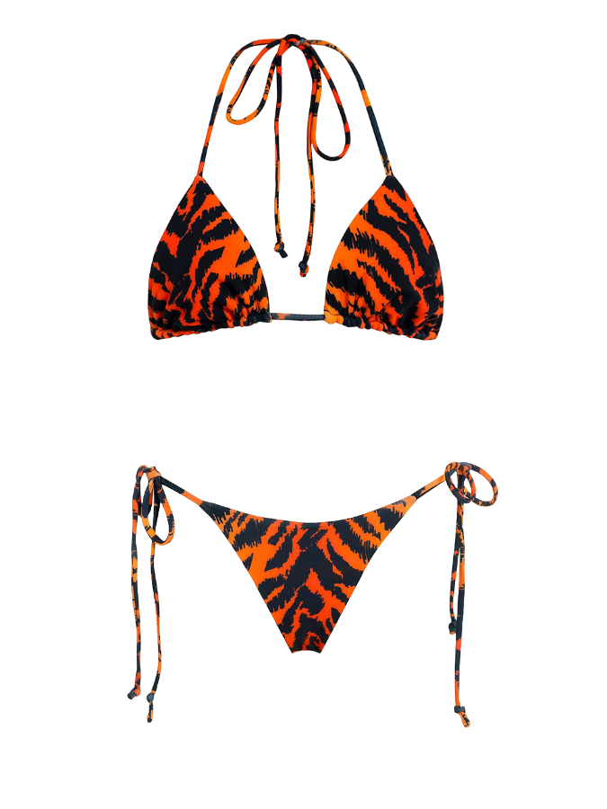 Tiger Print Bikini Set