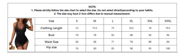 Women's Sexy Plunging V-Neck Skirted Swimwear Set with Sheer Mesh Panels and Side Drawstring