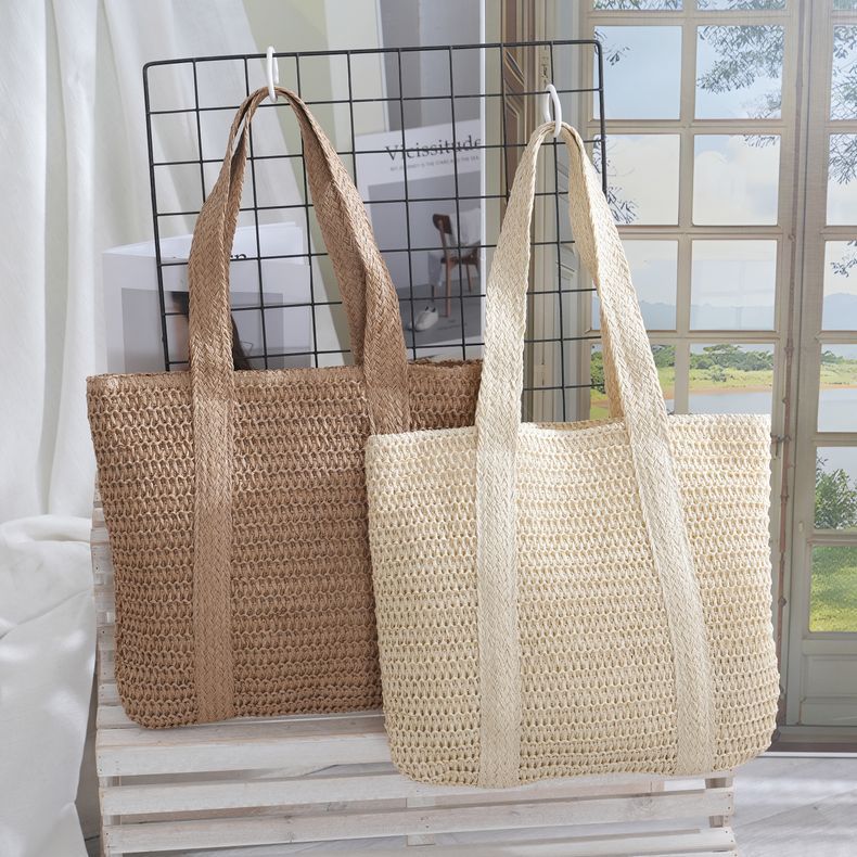 Beach Travel Resort Large Capacity Straw Tote Bag Beach Bag