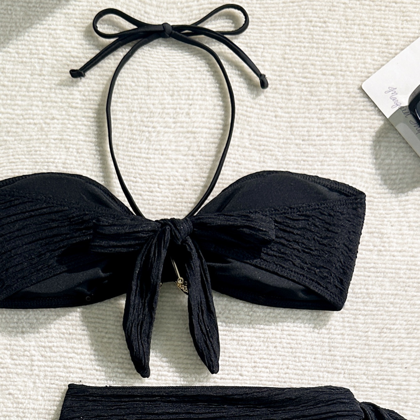 Three-piece Bikini Set with Starfish Accent and Wrap Skirt