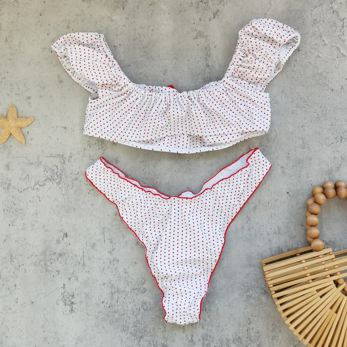 Polka Dot Print Swimsuit