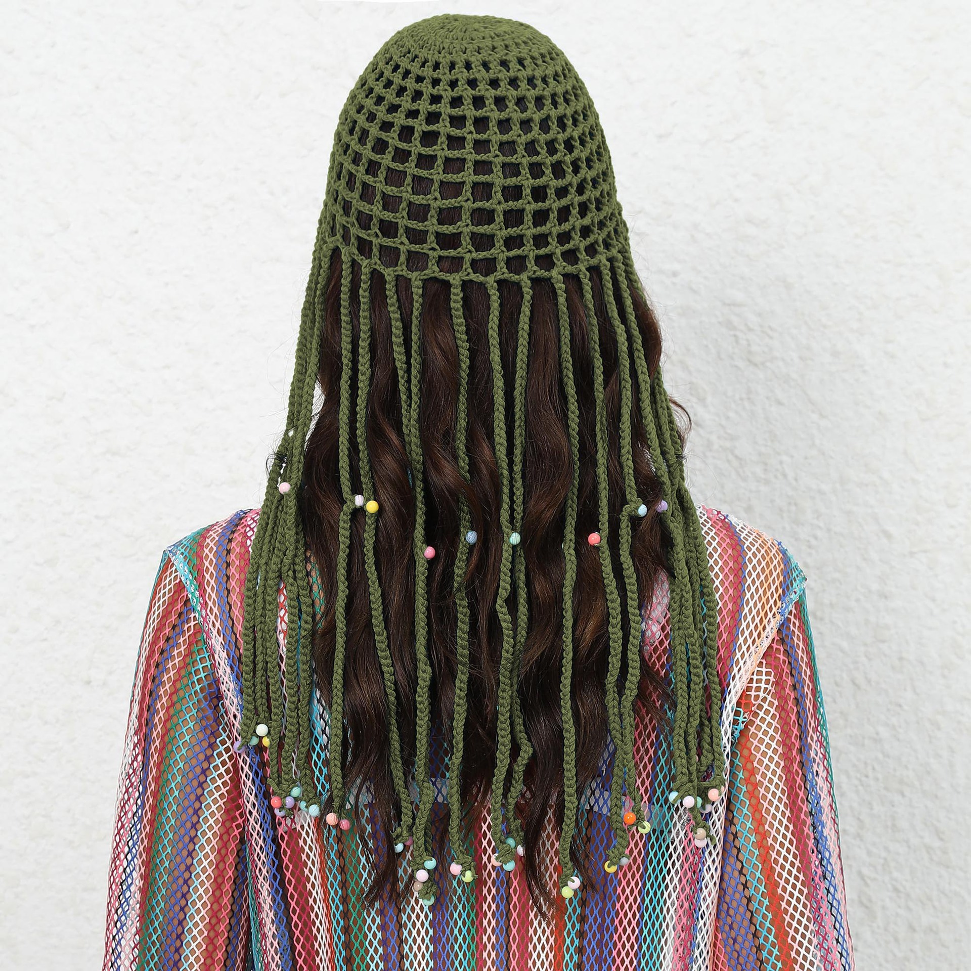 Crochet Beaded Head Cover