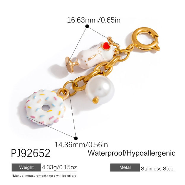 Stainless Steel Bikini Handcrafted Drip Oil Series DIY Pendant