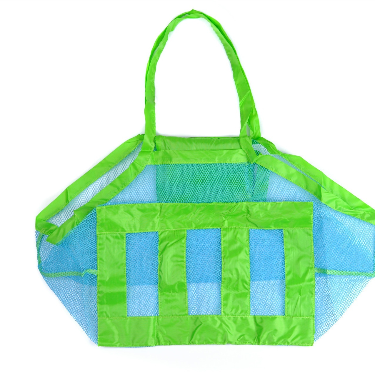 Foldable Oversized Mesh Bag for Kids' Toys & Beach Storage