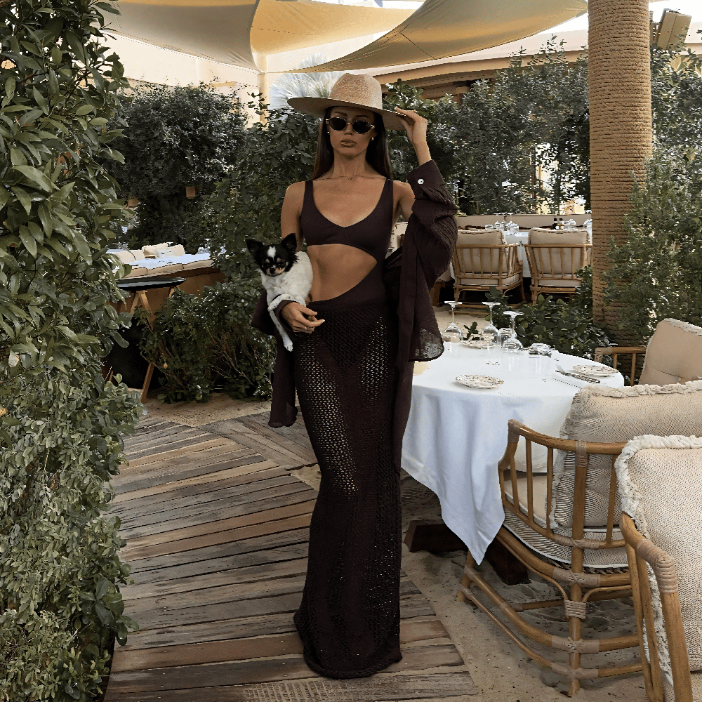 Sexy Vacation Style Beach Bodycon High Waist Skirt