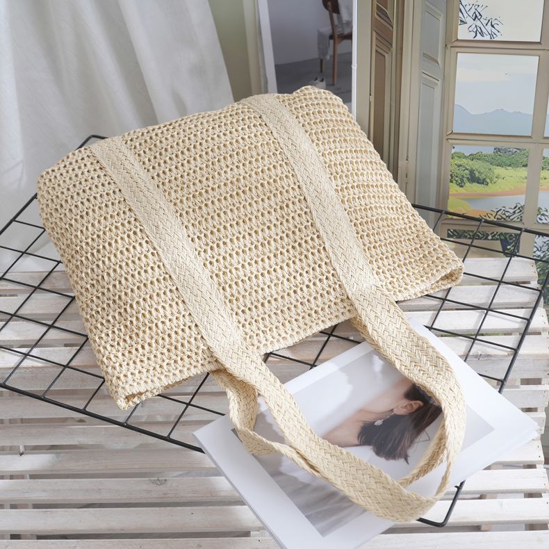 Beach Travel Resort Large Capacity Straw Tote Bag Beach Bag