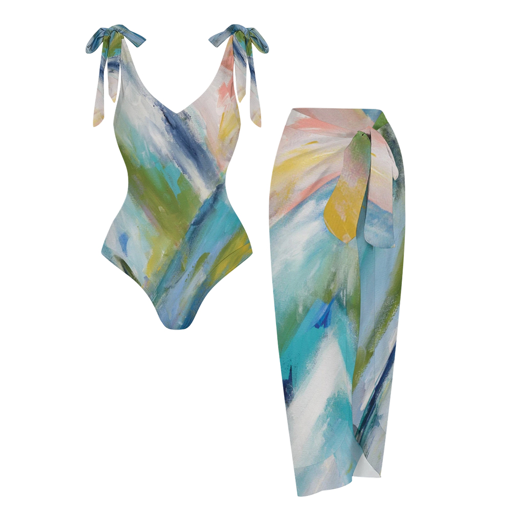 Women's Colorado Bluebird Sky Printed Swimsuits and Cover Ups