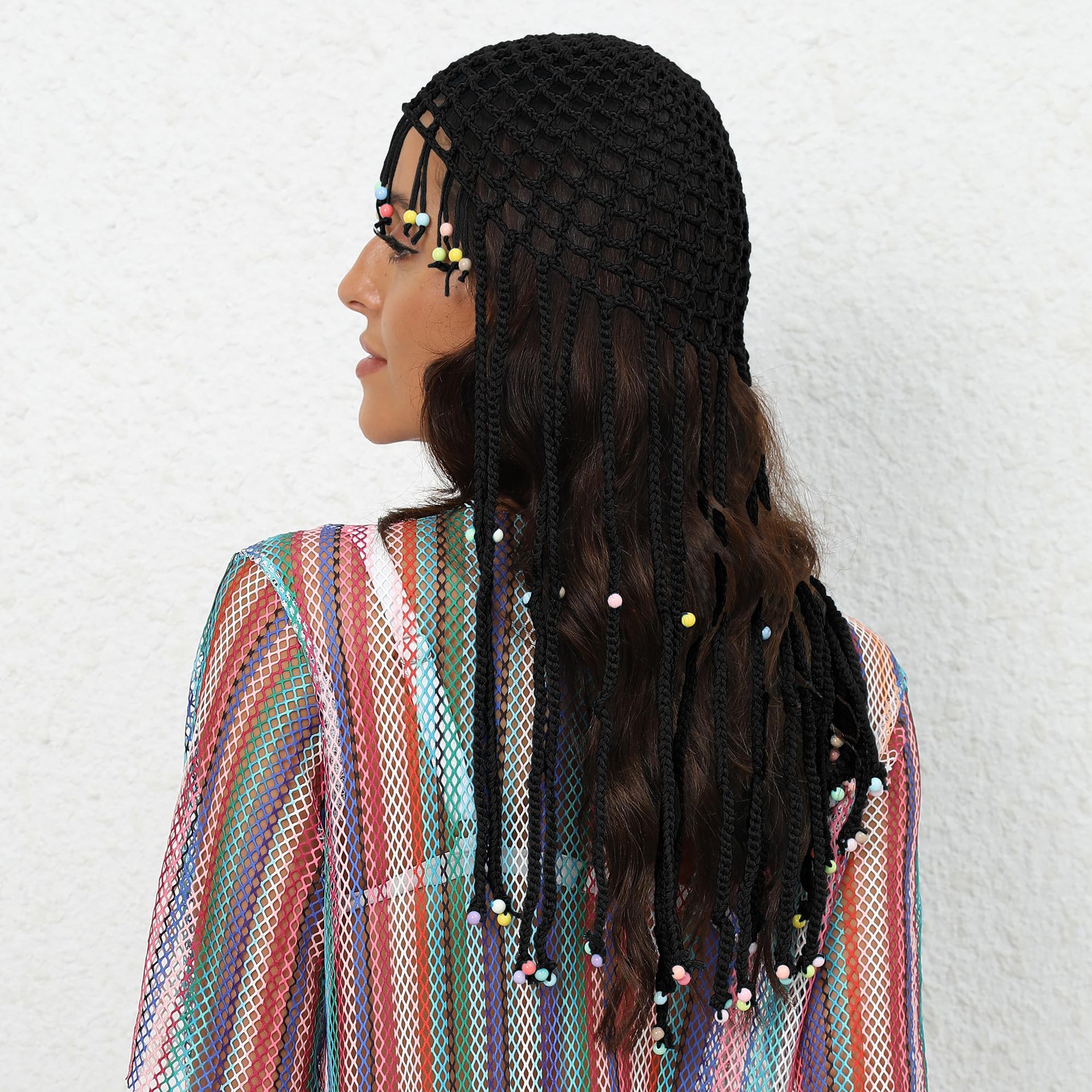 Crochet Beaded Head Cover