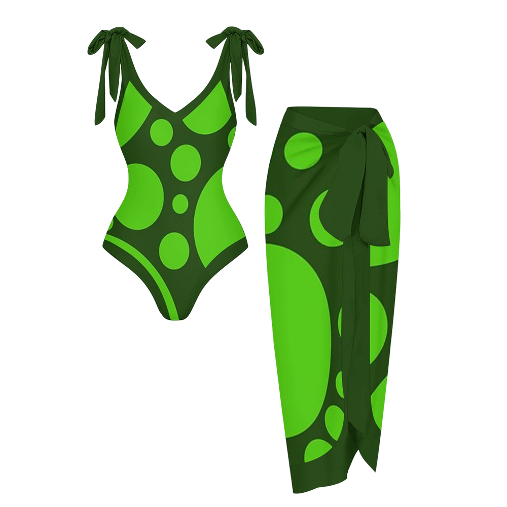 Retro 1960's Style Abstract One Piece Swimsuits and Cover Ups