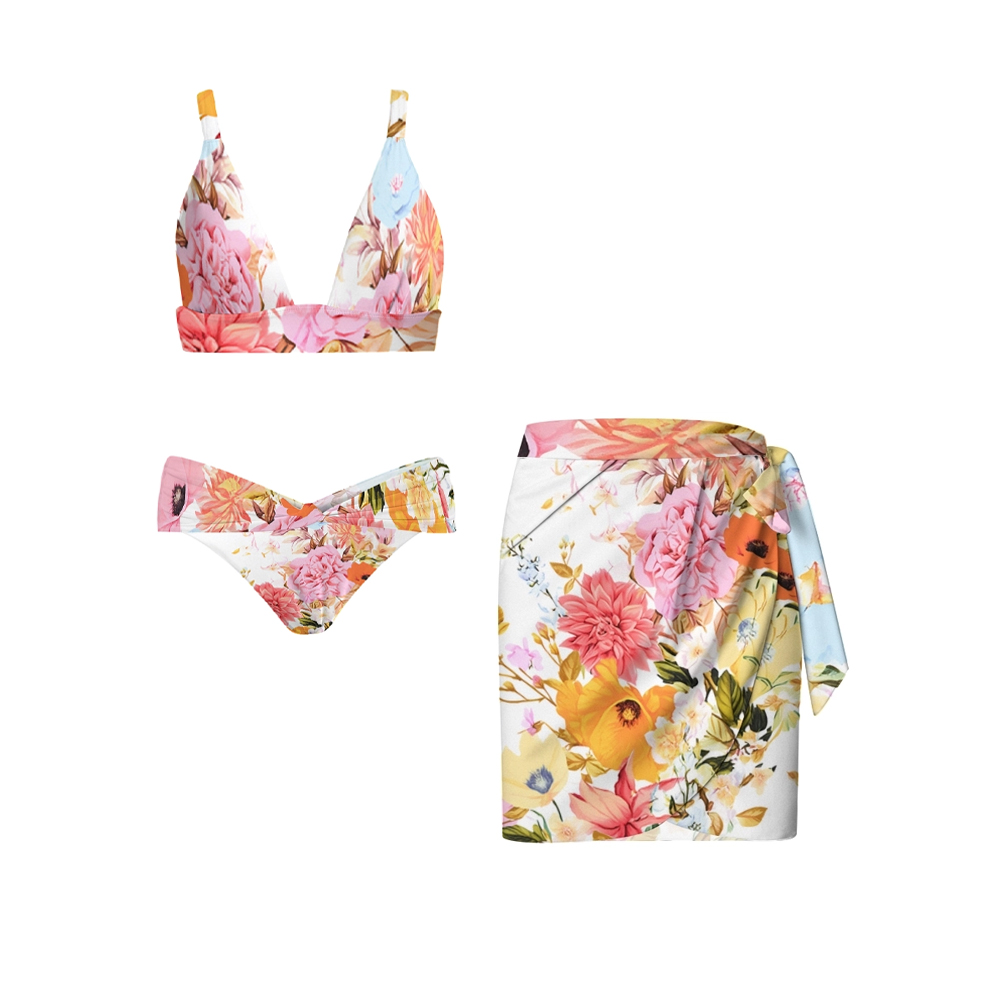 Floral Print Two-Piece Bikini Set