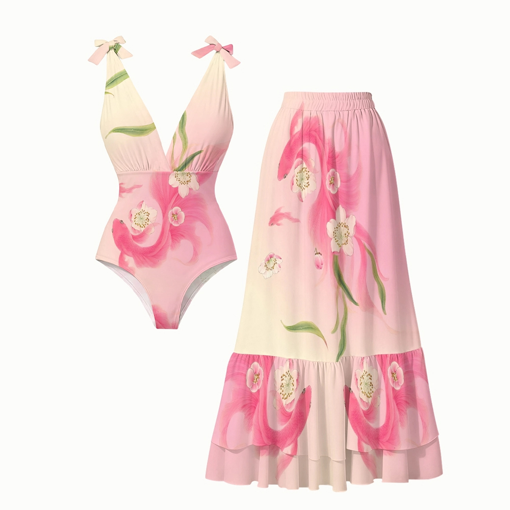 Oriental Koi and Water Lily Set