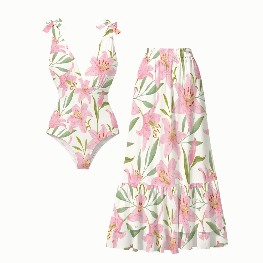 Pastel Lily One-Piece Set