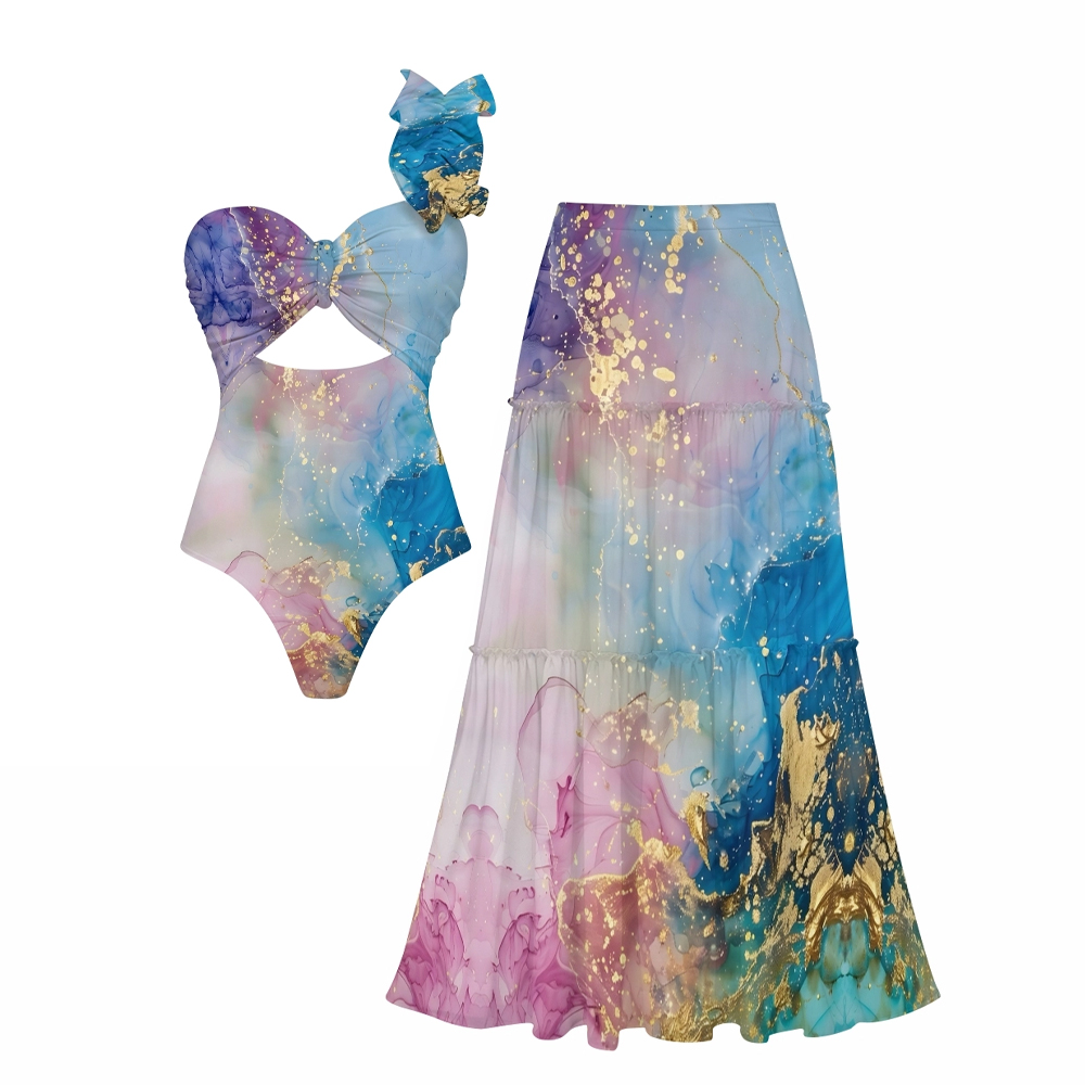 Pastel Splash One-Piece Set