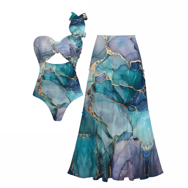 Geode Marble One-Piece Set