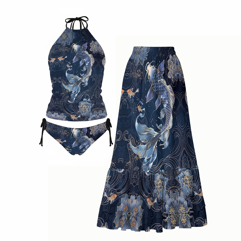 Oriental Koi Fish Tankini Set