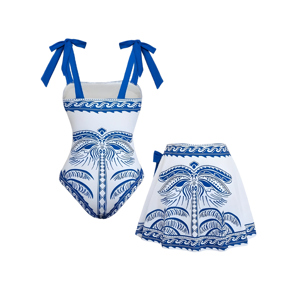 Tribal Influence Palm One-Piece Set