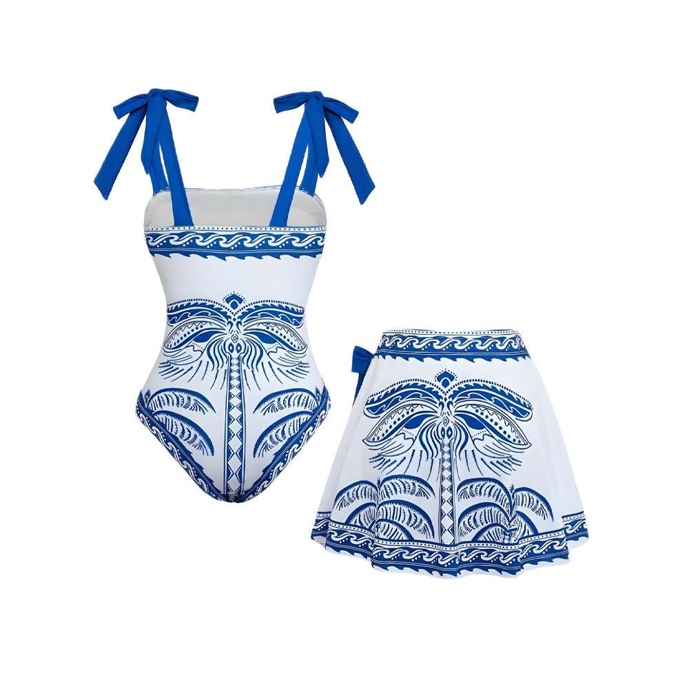 Tribal Influence Palm One-Piece Set