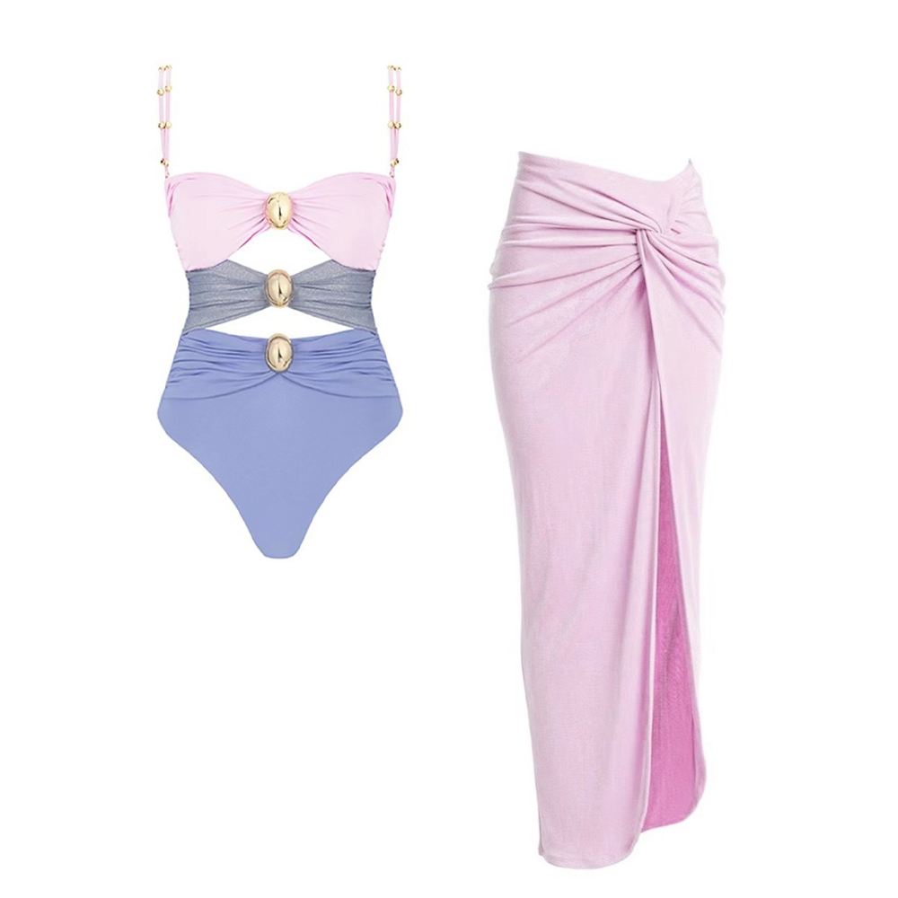 Colorblock One Piece Set