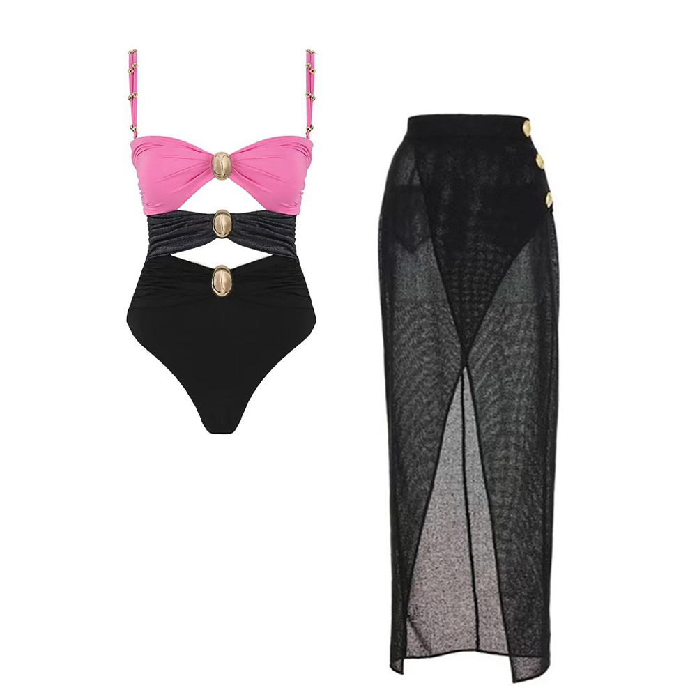 Colorblock One Piece Set