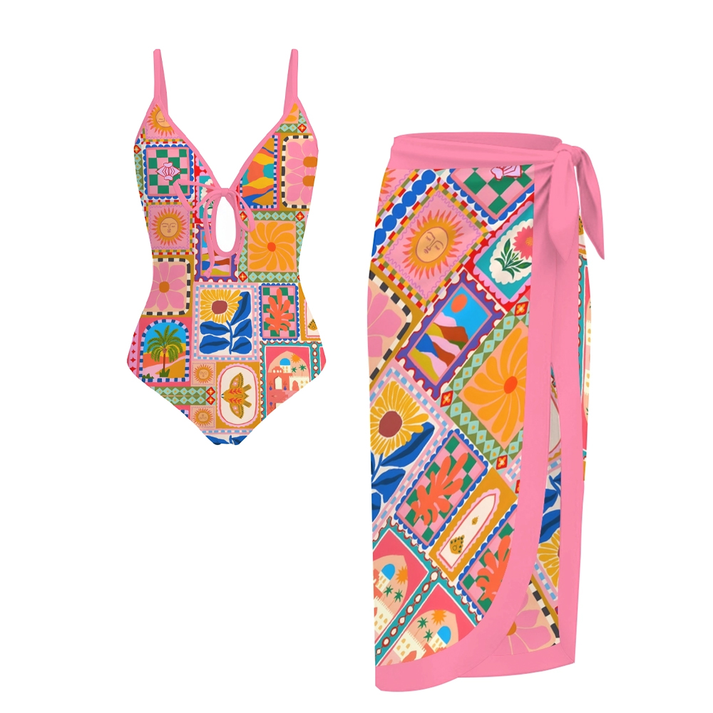 Tropical Mosaic One-Piece Set