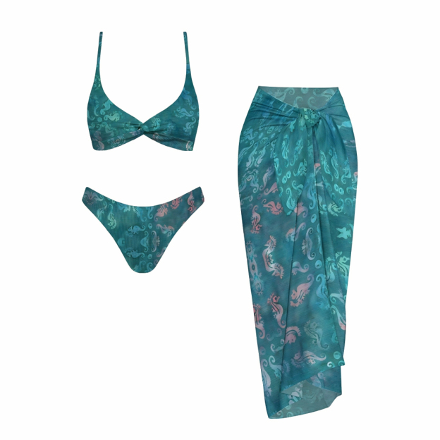 Seahorse Medallion Two-Piece Set