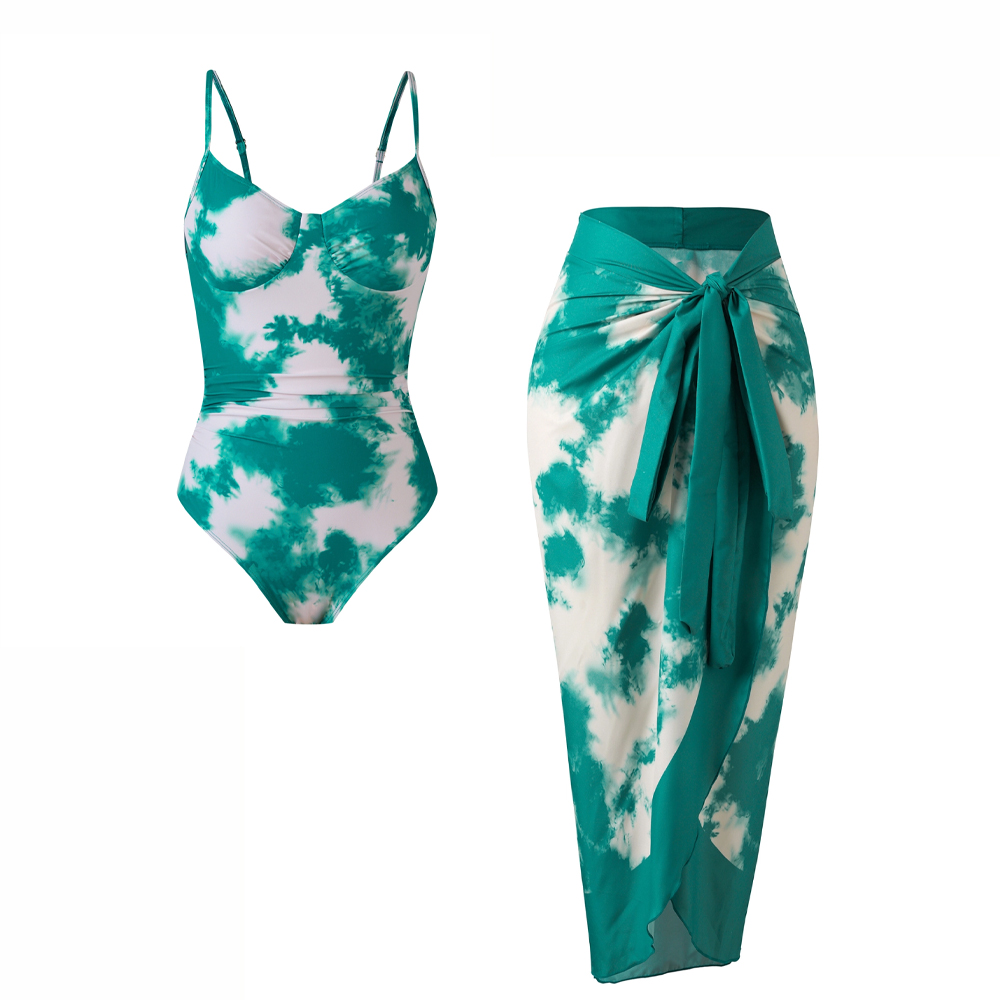 Chic Tie-Dye One-Piece Set