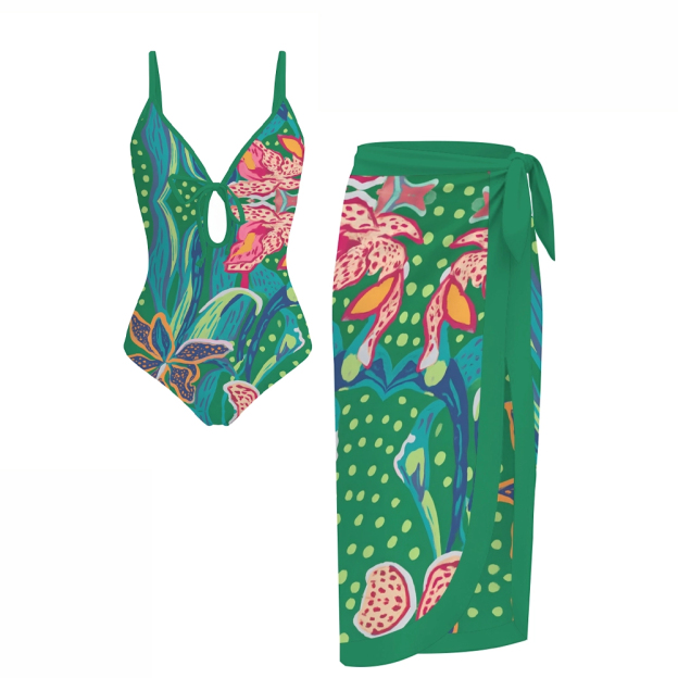 Tropical Floral One Piece Set